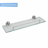 Полка стеклянная, из нерж стали